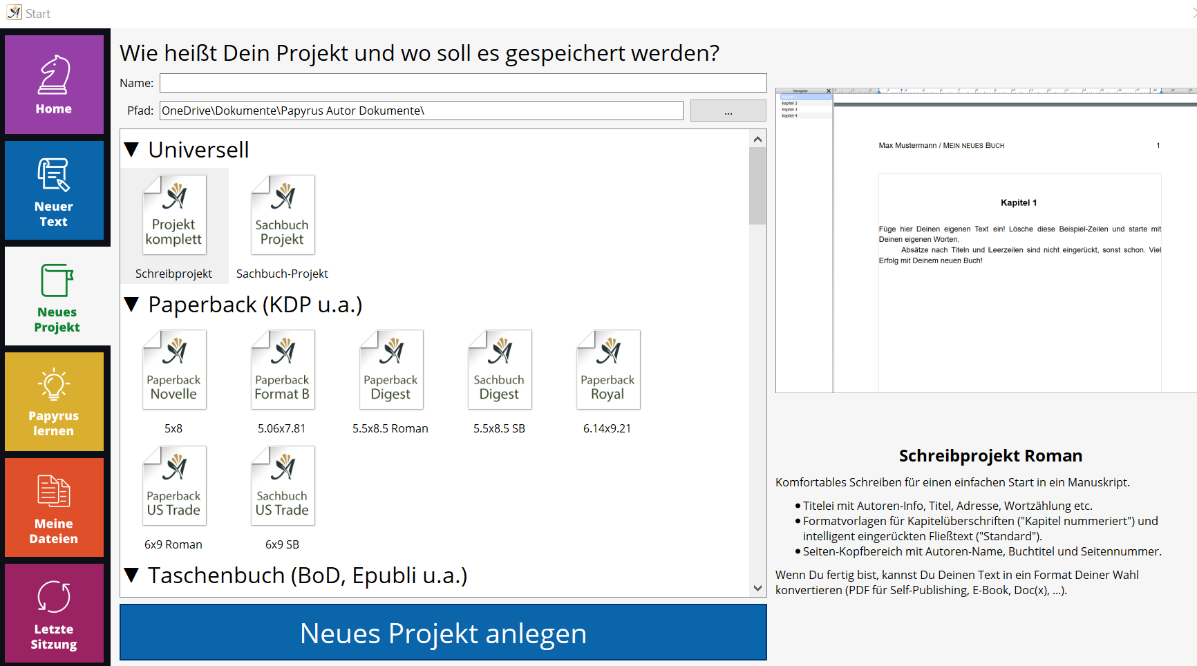 Papyrus Autor 11 die Software für Autoren Tinas Autorenwelt