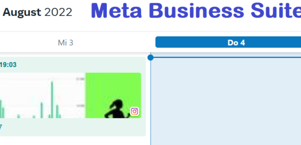 Meta Business Suite – der Planer